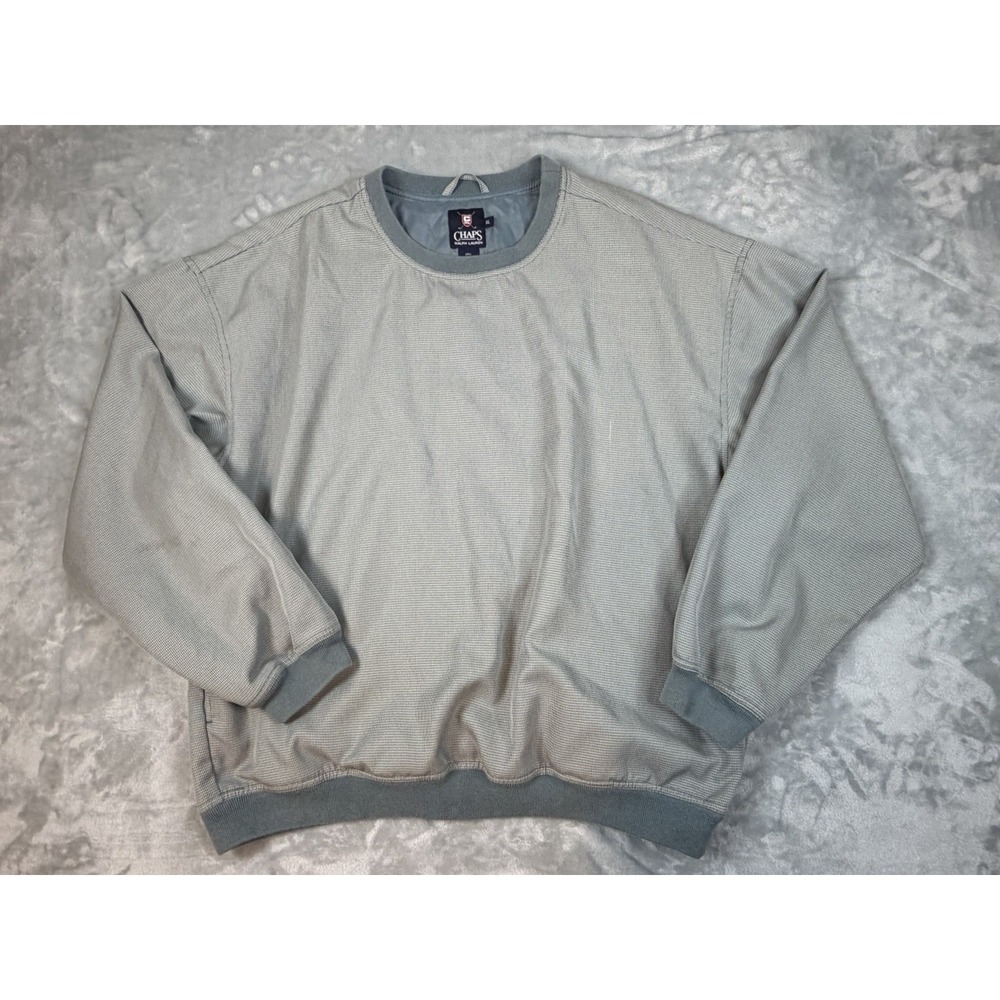 VTG Chaps Ralph Lauren Jacket Mens XL Blue Lined Golf Windbreaker 90s Y2K
